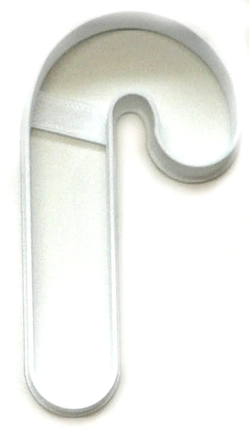 Candy Cane Outline Fondant Cutter Set – 6-Piece Holiday Cupcake Topper, 1.75" Diameter, Usa-Made Fd2935 1