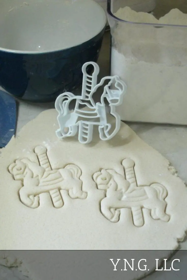Carousel Horse Cookie Cutter – Ornate Merry-Go-Round Animal Design, Usa-Made 1