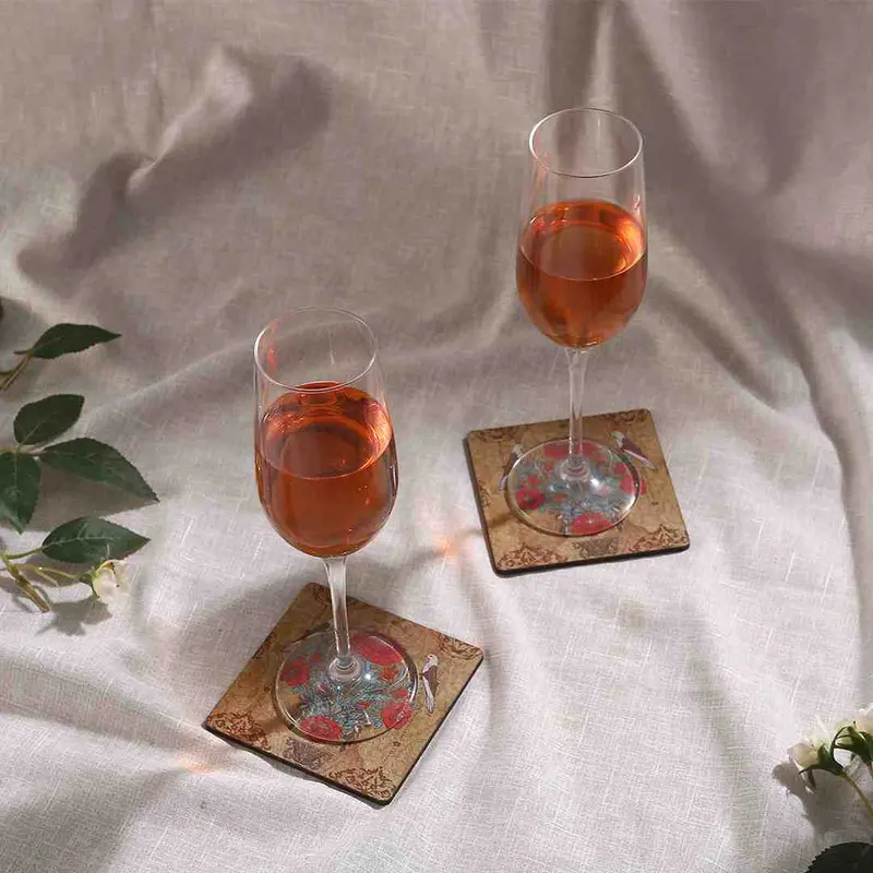 Casablanca Damask Pattern Coasters – Set Of 6 1