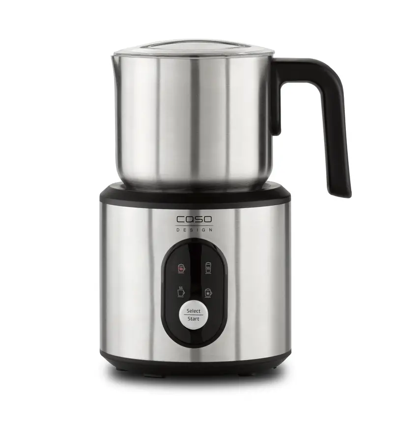 Caso Crema & Choco Milk Frother – Stainless Steel Container, Auto Shut-Off, Heat-Resistant Handle, Dual-Foam Functionality 1