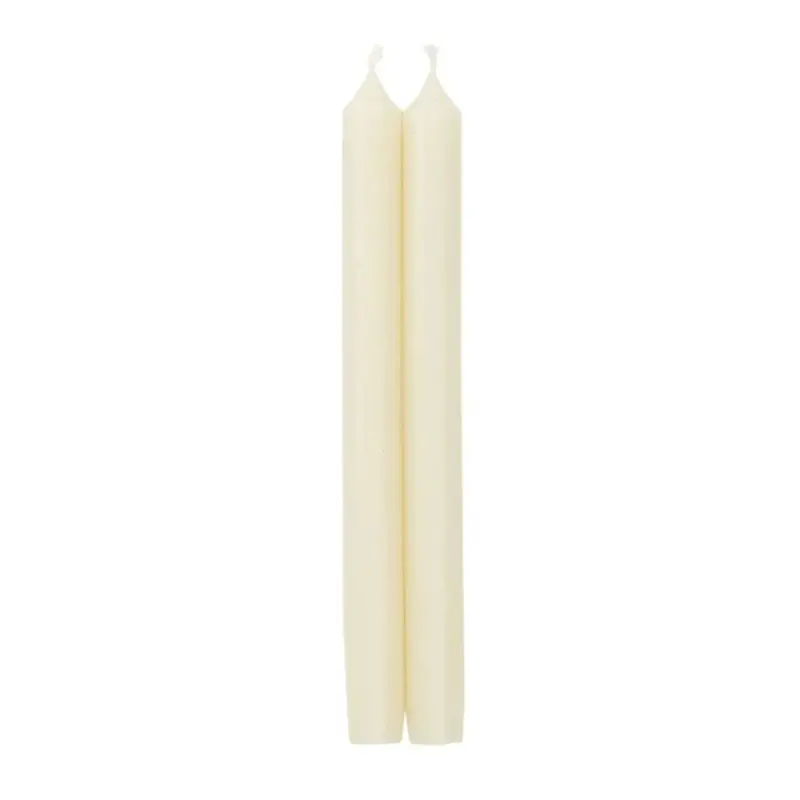 Caspari Ivory Taper Candles (Set Of 2, 10 Inches) 1