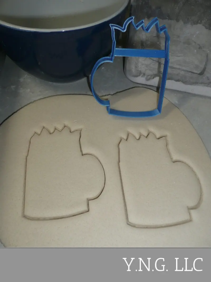 Celebration Mug Cookie Cutter – Birthday-Themed Cup With Candles, Usa-Made 1