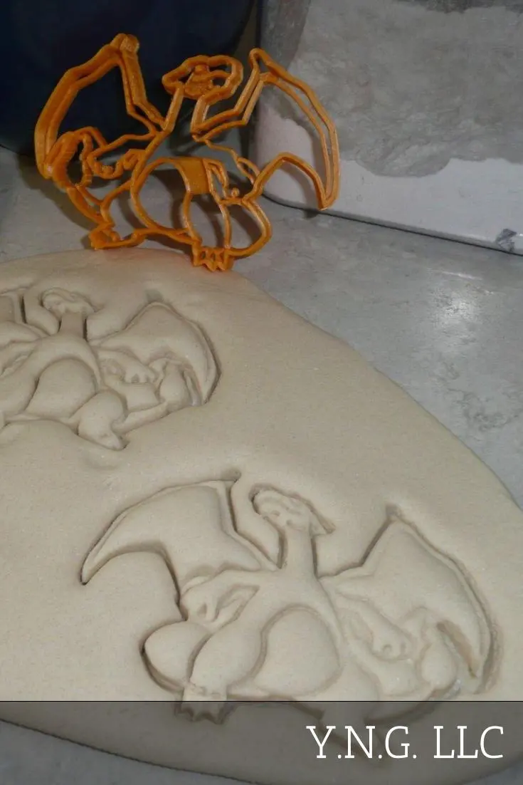 Charizard Pokémon Fire & Flying Theme Cookie Cutter – Charmander Evolution Series, Usa-Made Pr2467 1