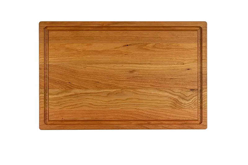 Cherry Large Rectangular Cutting Board With Juice Channel – 17" X 11" X 3/4" 3