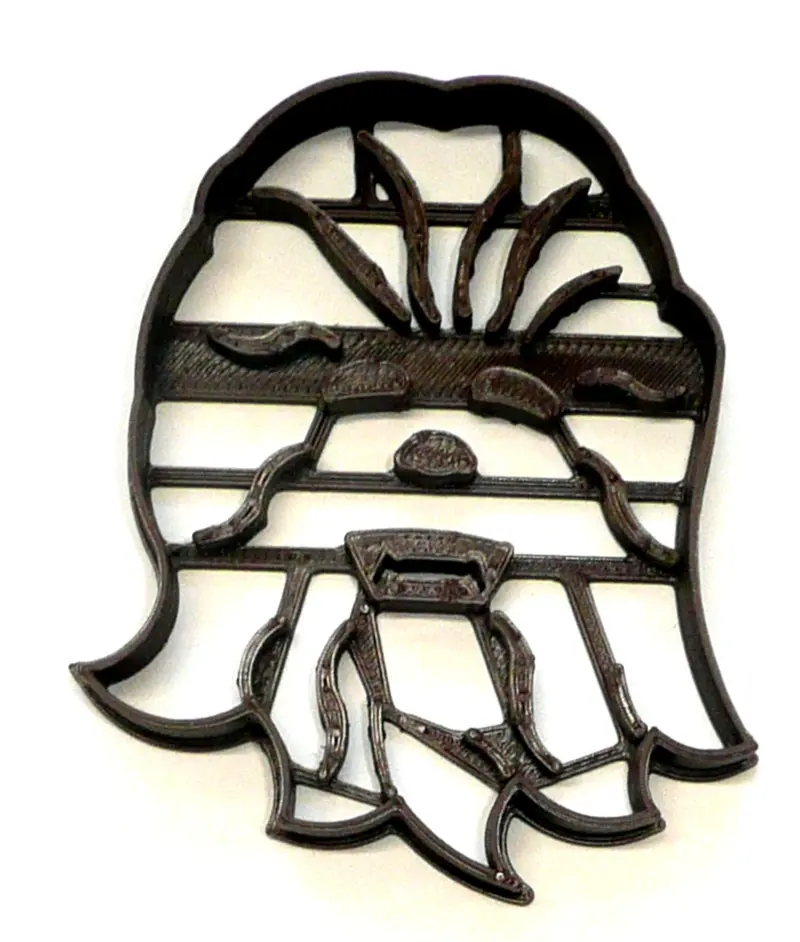 Chewbacca Head Fondant Cutter – 6-Piece Cupcake Topper Set, 1.75 Inch, Fda-Compliant 1