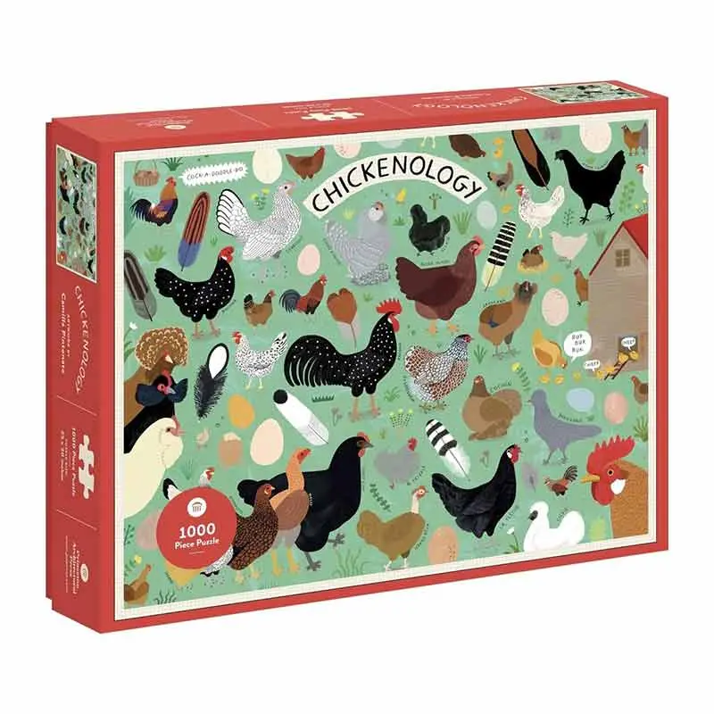 Chickenology 1000-Piece Jigsaw Puzzle – Whimsical Poultry-Themed Challenge 1