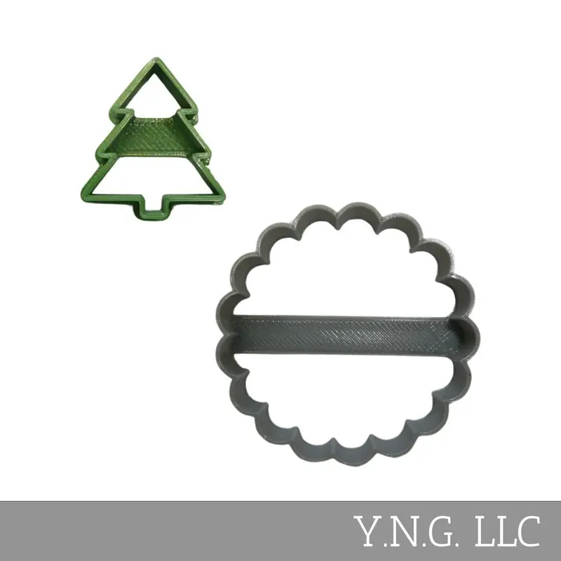 Christmas Tree Linzer Cookie Cutters (2-Piece) – Festive Jam-Filled Cookie Set, Usa-Made 1