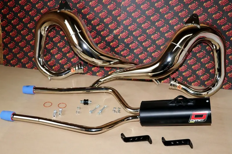 Chrome Dmc Exhaust System With Silencer For Yamaha Banshee – Compatible 1987–2006 (916/998 Models) 1