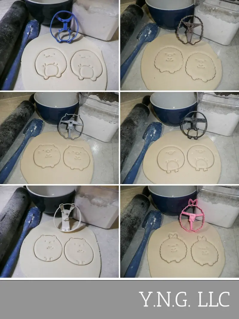 Chubby Animal Cookie Cutters – Round & Puffy Wildlife Set Of 6, Made In Usa 1