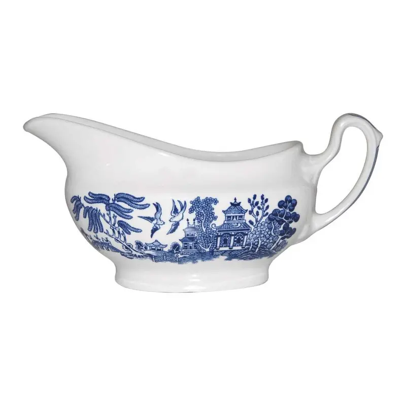 Churchill Blue Willow Georgian Gravy Boat – 340 Ml Capacity 1