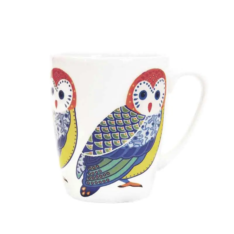 Churchill Paradise Birds Oak Owl Mug – 400 Ml Nature-Inspired Ceramic Mug 1