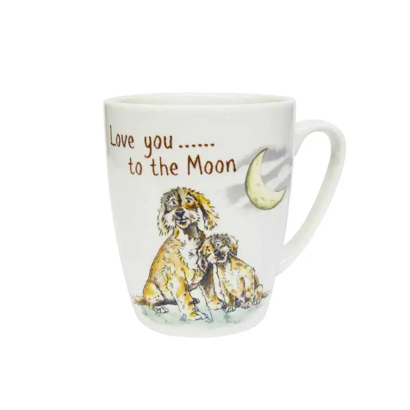 Churchill Ray Of Sunshine Oak Mug – Love You To The Moon Quote, 400Ml Gift Mug 1