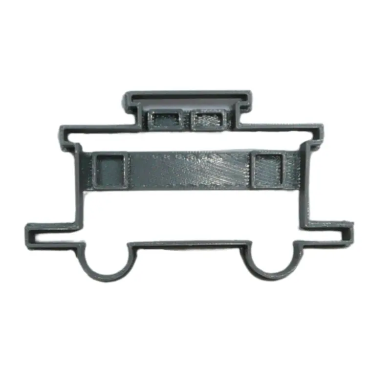Classic Caboose Fondant Cutter – 6-Piece Railroad Cupcake Decor, 1.75" Diameter, Usa-Made 1