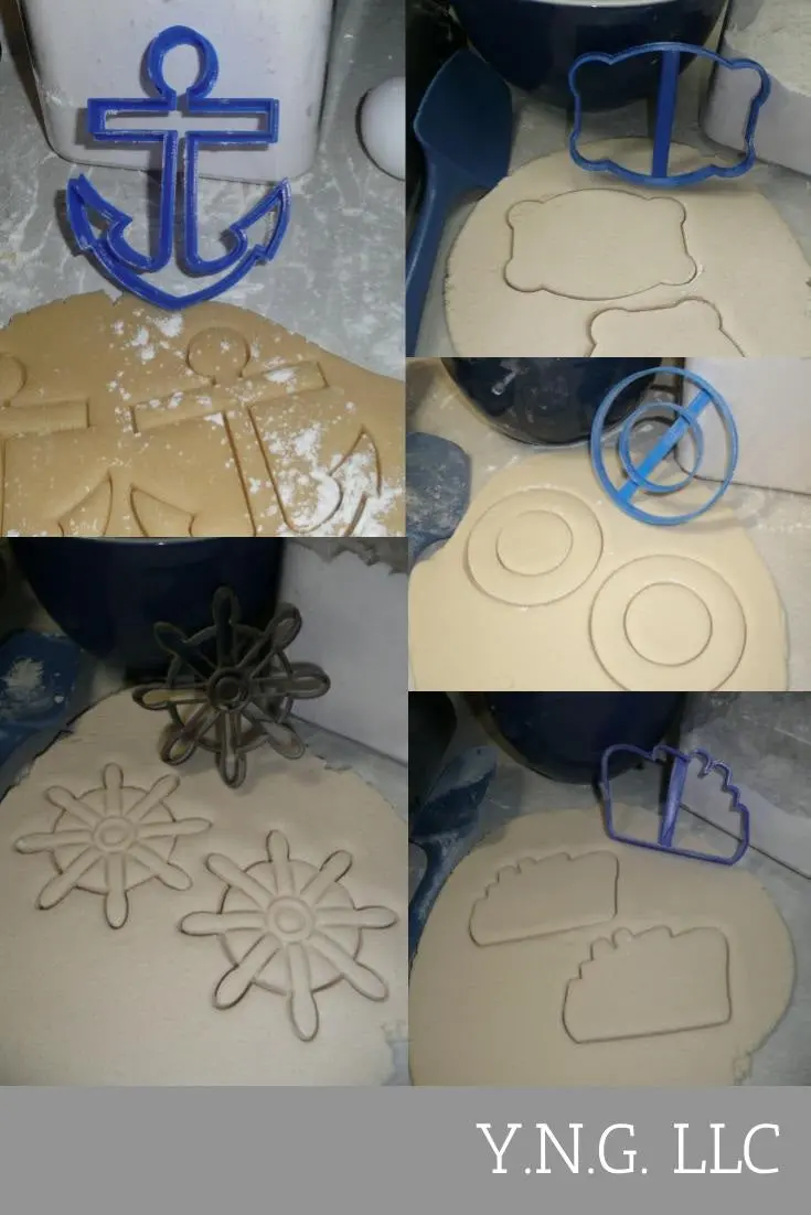 Classic Cruise Ship Cookie Cutter Kit – 5-Piece Nautical Baking Set 1