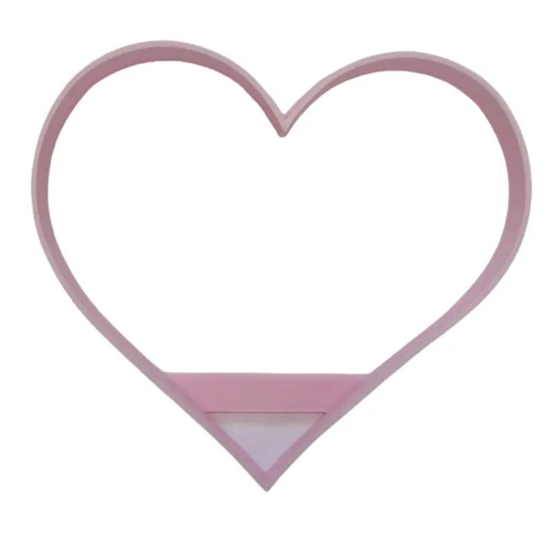 Classic Heart Fondant Cutter – 6-Piece, 1.75" Valentine Or Everyday Topper 1