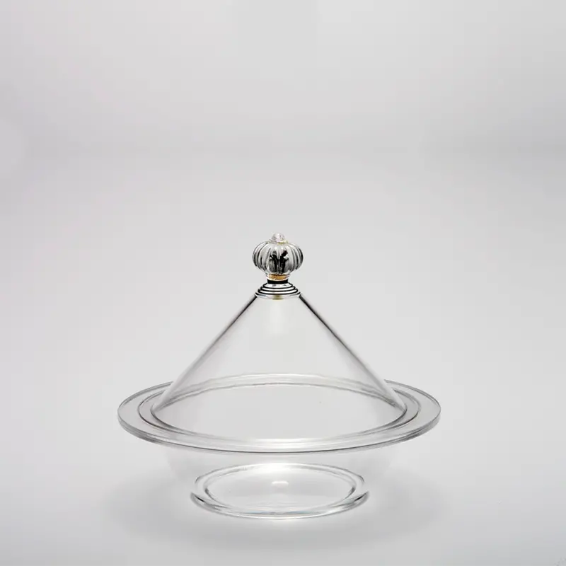 Clear Acrylic Candy And Date Serving Bowl – Square Design With Modern Dimensions (19×19×12.5 Cm) 1