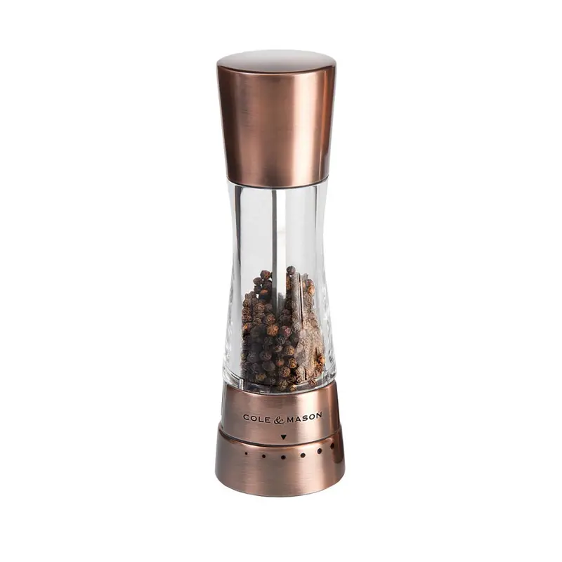 Cole & Mason Adjustable Pepper Grinder – Copper Finish 1