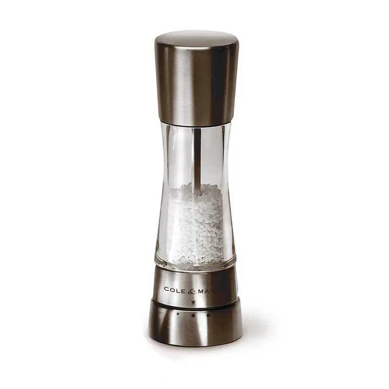 Cole & Mason Gunmetal Salt Grinder – Adjustable Ceramic Mill 1