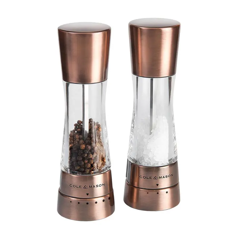 Cole & Mason Salt & Pepper Grinder Set – Copper Edition 1
