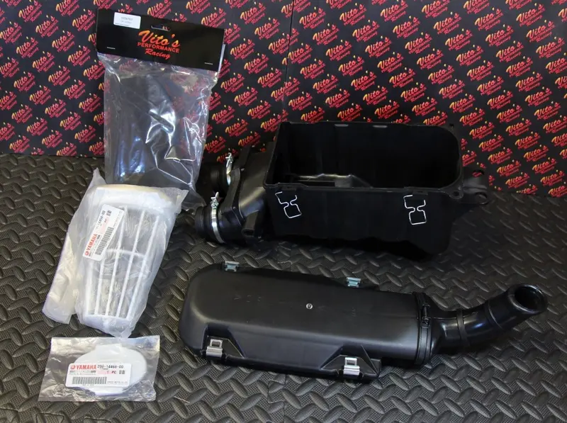 Complete Oem-Style Yamaha Banshee Airbox Kit With Lid And Vito'S High-Flow Filter 1
