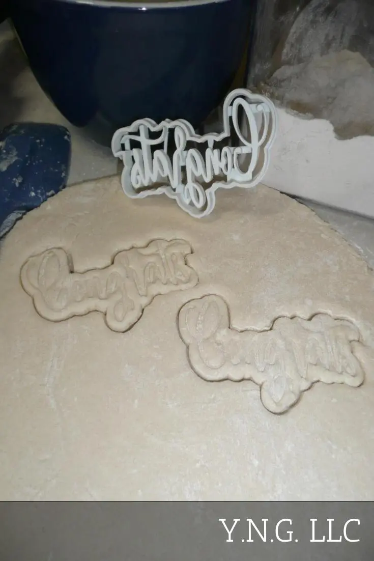 Congrats Cookie Cutter – Stylish Congratulations Word Art, Usa-Made Pr2515 1