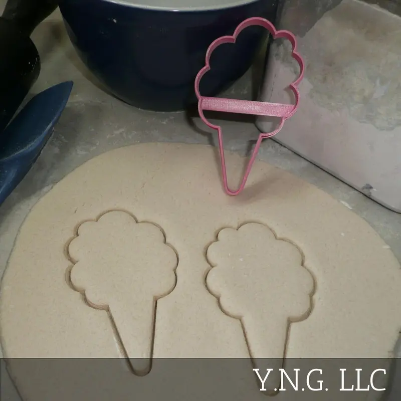 Cotton Candy Fair Food Truck Cookie Cutter – Usa-Made Concession Treat Shape (Pr4859) 1
