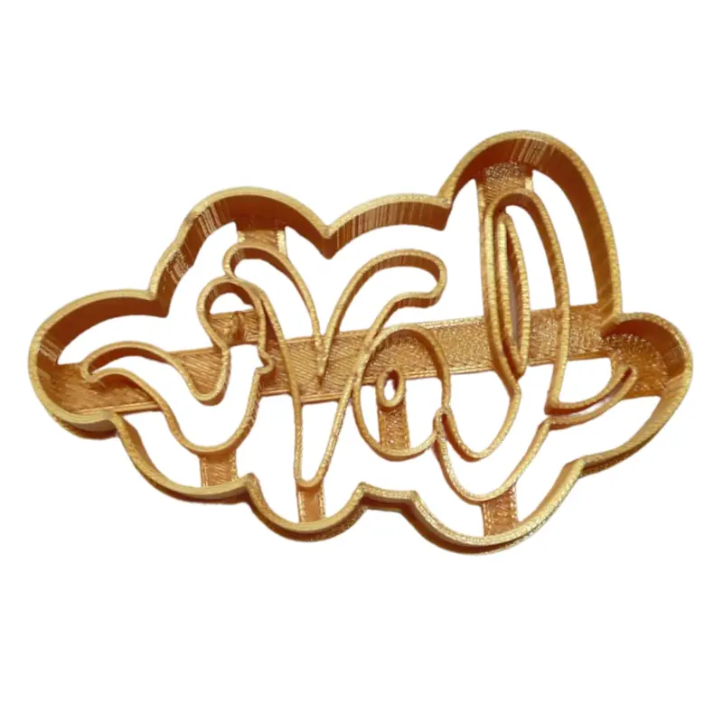 Cursive Love Letter Fondant Cutters – 6 Elegant Cupcake Topper Dies, 1.75", Usa-Designed Fd5057 1