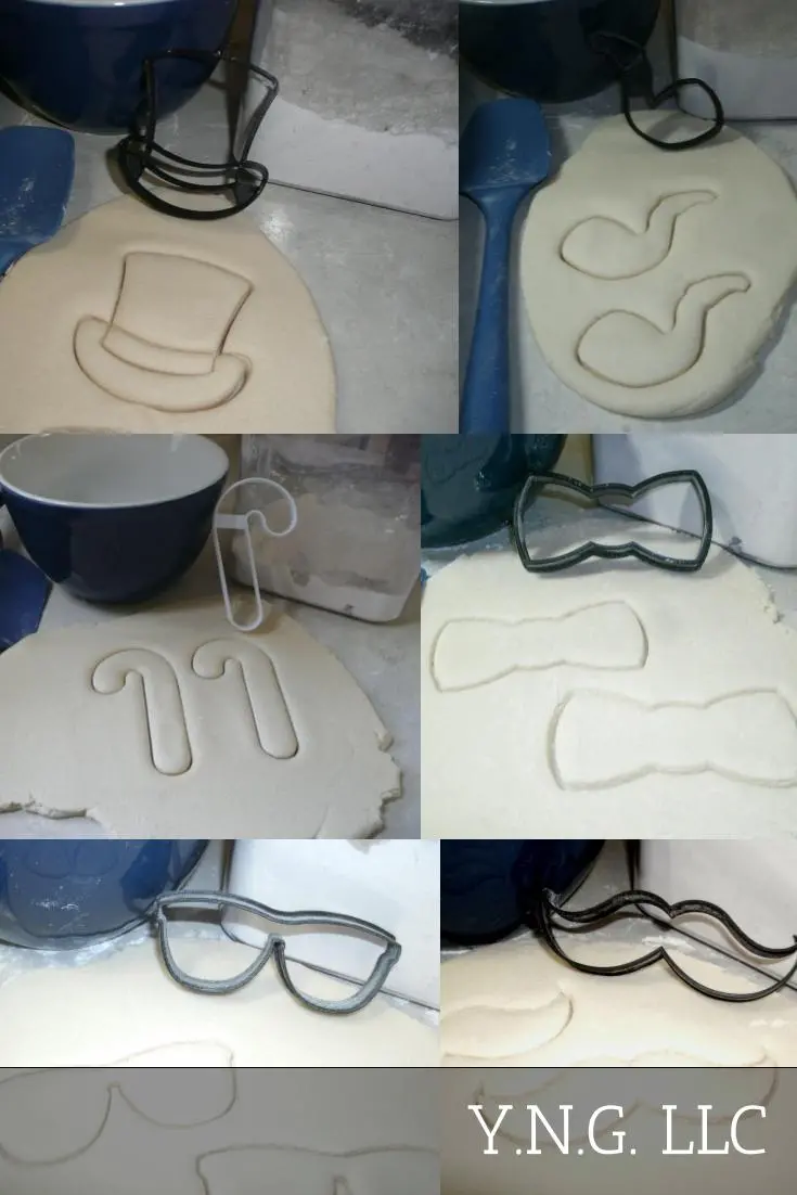 Dapper Gentleman Cookie Cutters – 6-Piece Stylish & Sophisticated Set 1