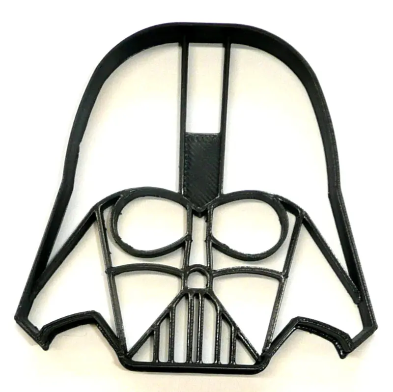 Darth Vader Helmet Fondant Cutter – 6-Piece Cupcake Topper Set, 1.75 Inch, Fda-Compliant 1