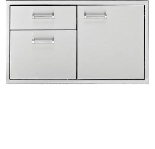 Delta Heat 36-Inch Outdoor Grill Combo: Dual-Drawer + Full-Width Door 1