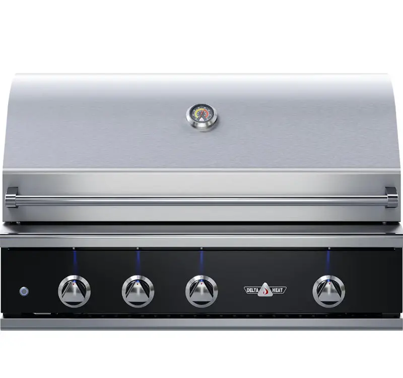 Delta Heat 38-Inch Built-In Gas Grill With Custom Color Panel 1