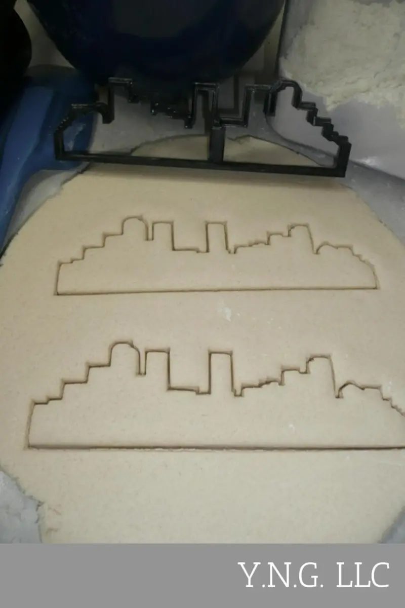 Denver Co Skyline Cookie Cutter – Mile-High City Skyline With Mountain-Inspired Detail, Usa-Made Pr4117 1