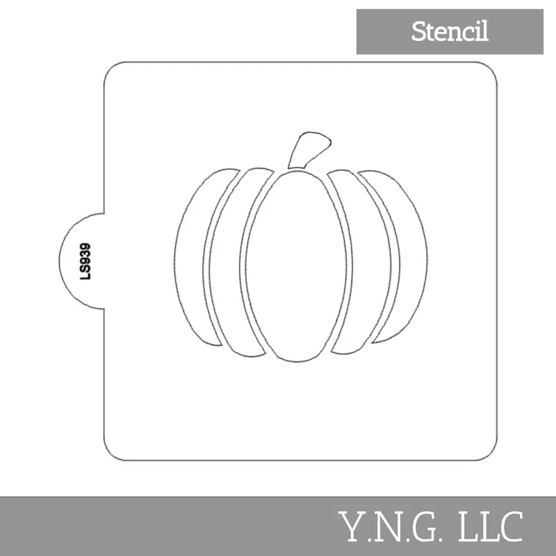 Detailed Fall Pumpkin Stencil For Cookies & Cakes – Usa-Made Ls939 1