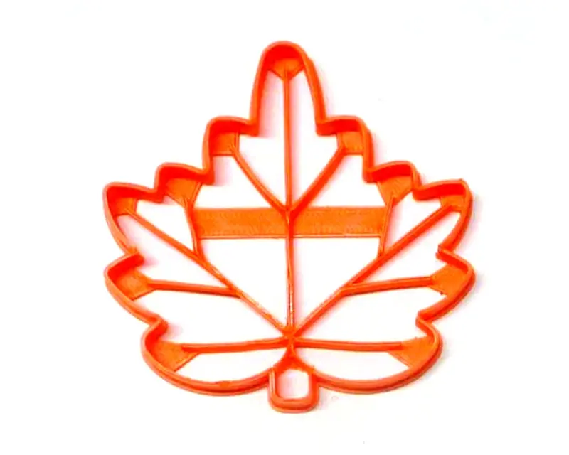 Detailed Maple Leaf Fondant Cutter Set – 6-Piece Fall Cupcake Topper, 1.75" Diameter, Usa-Made Fd2943 1