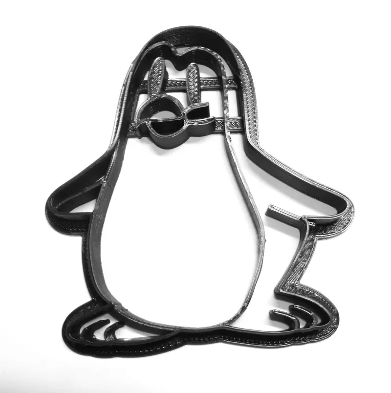 Detailed Penguin Fondant Cutter – 6-Piece Realistic Cupcake Topper Set, 1.75" Size 1