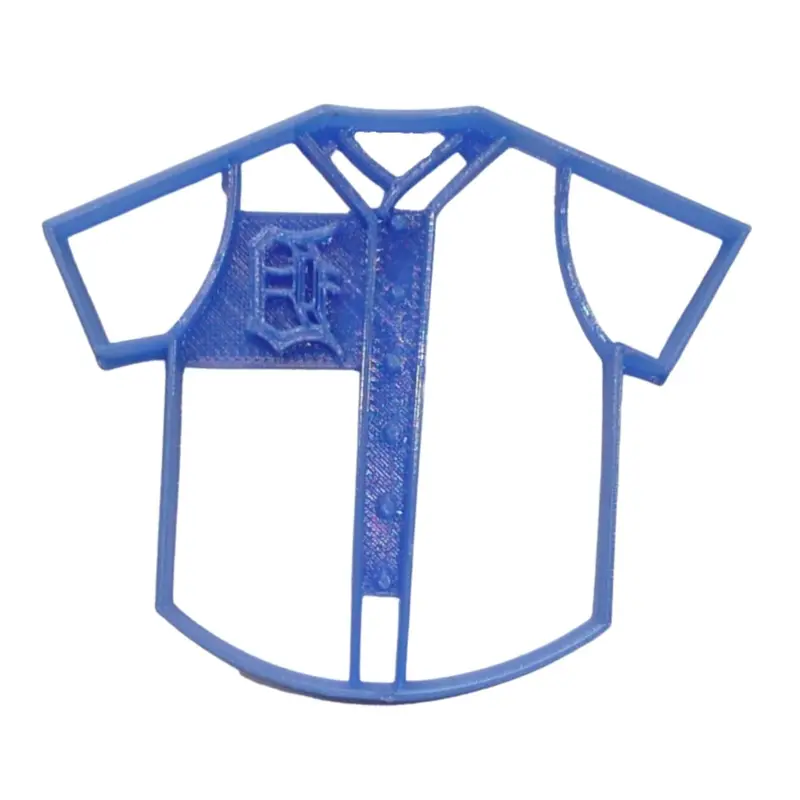 Detroit Tigers Jersey Fondant Cutters – 6-Piece Sports-Themed Cupcake Topper Set, 1.75" 1