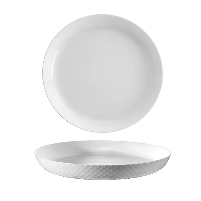 Diamond White Large Dinner Plate – 25 Cm Diameter × 2.9 Cm Depth 1