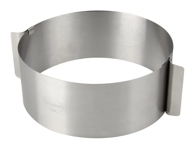 Dr. Oetker Adjustable Round Baking Ring – Silver Stainless Steel, 16–30 × 8 Cm 1