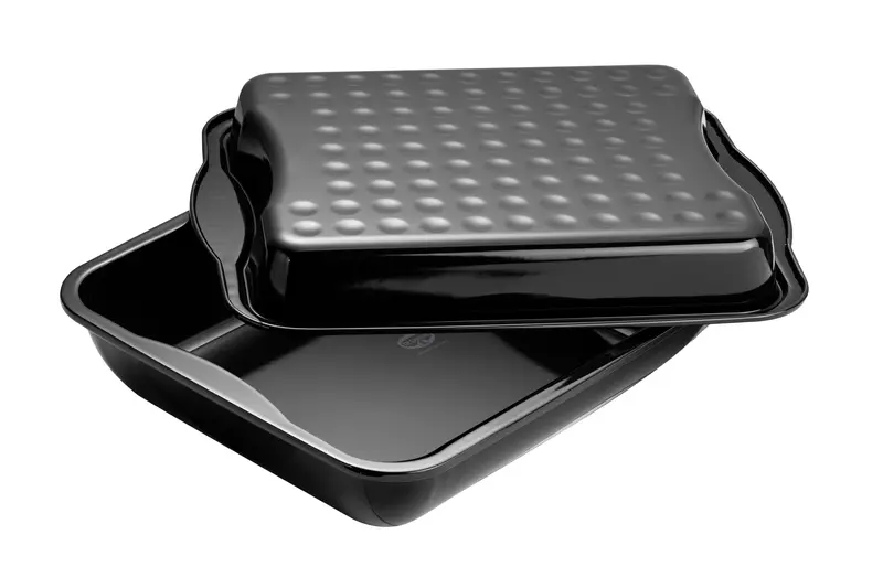 Dr. Oetker Back-Idee Kreativ Xxl Covered Roasting Set – Black Enamel, 7.1 L Capacity 1