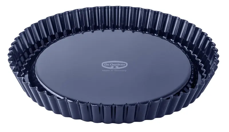 Dr. Oetker Back-Liebe Emaille Tart Pan – Blue Enamel, Removable Base (28 × 4 Cm) 1