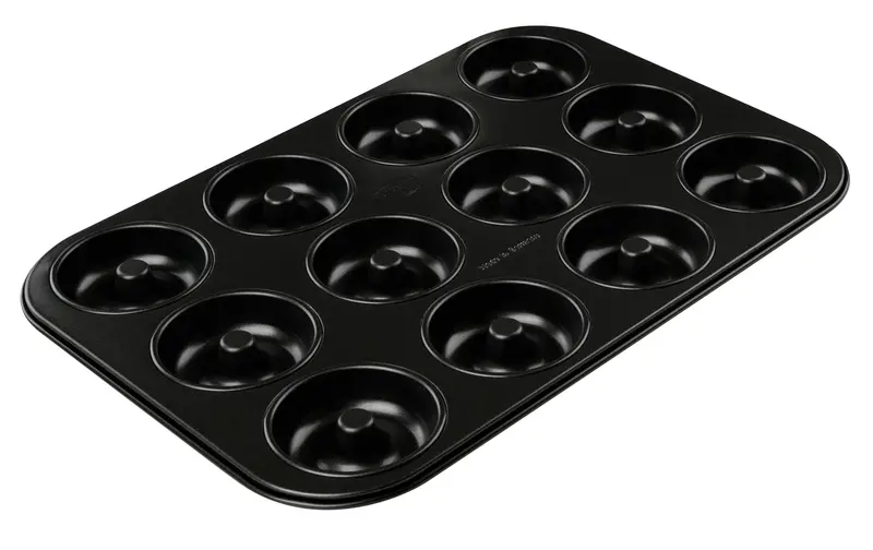 Dr. Oetker Tradition Donut Pan – 12-Cavity Black Enamel Mold (26.5 × 38.5 × 2.4 Cm) 1