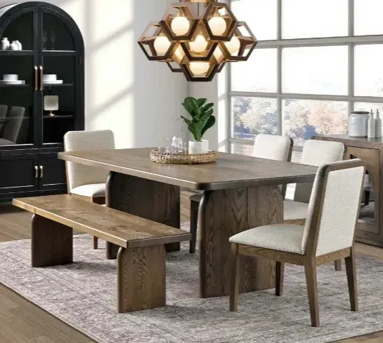 Durham Dining Set – Transitional Style Table & Chair Collection 1