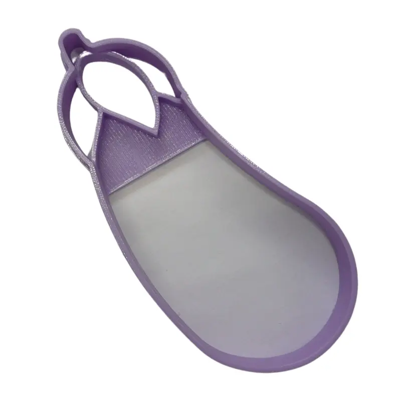 Eggplant-Shaped Valentine Fondant Cutter – 6-Pack, 1.75" Playful Topper 1