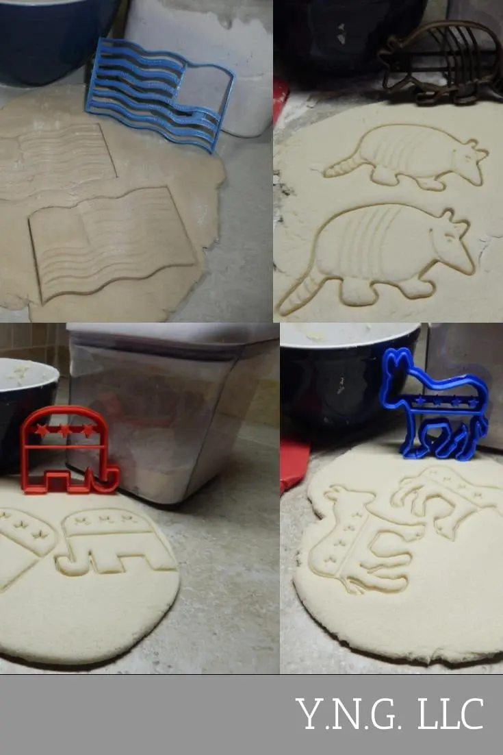 Election & Political Mascot Cookie Cutters – 4-Piece Campaign-Themed Set 1