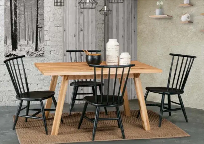 Ellington Extendable Table & Barrington Tufted Dining Chair Set 1