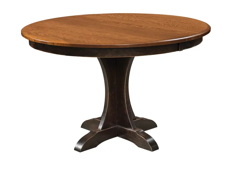 Ellis 48-Inch Round Pedestal Dining Table For Compact Spaces 1