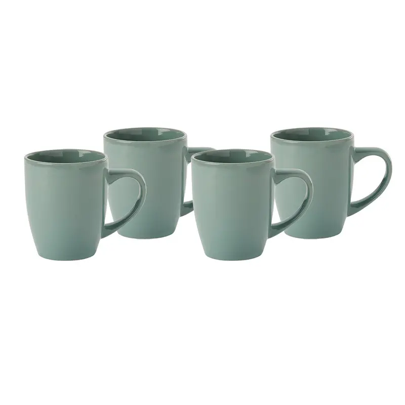 Eucalyptus Ceramic Mugs – Set Of 4 (350 Ml / 12 Oz) 1