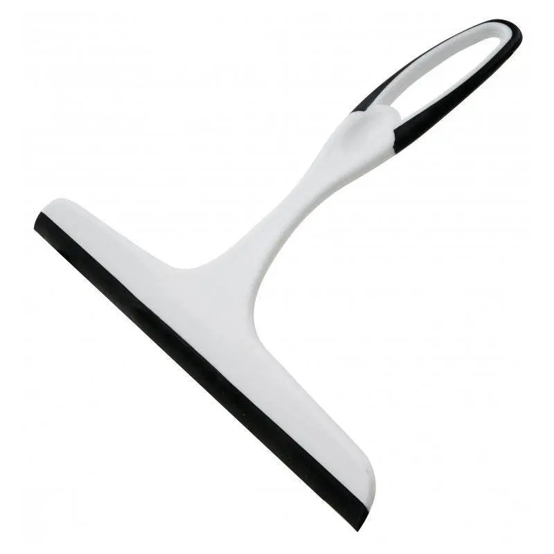Fackelmann Compact Shower Squeegee – Lightweight Plastic Frame, 245 × 220 × 35 Mm, Matte White 1