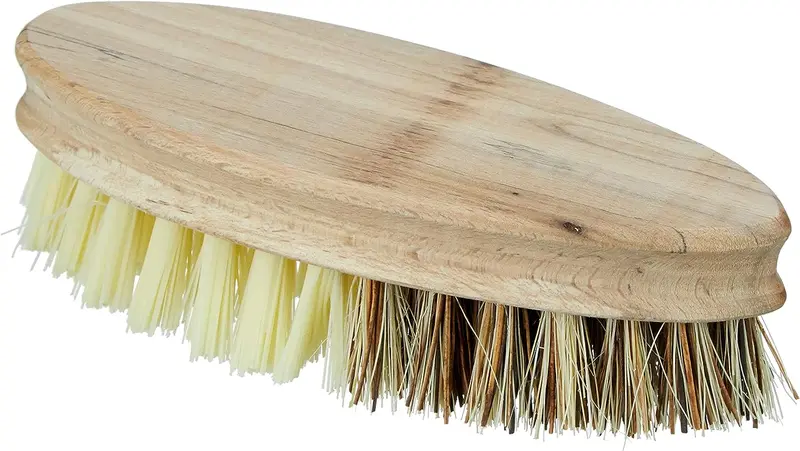 Fackelmann Natural Beech Laundry Brush – 140×60Mm Sturdy Fiber Bristles 1