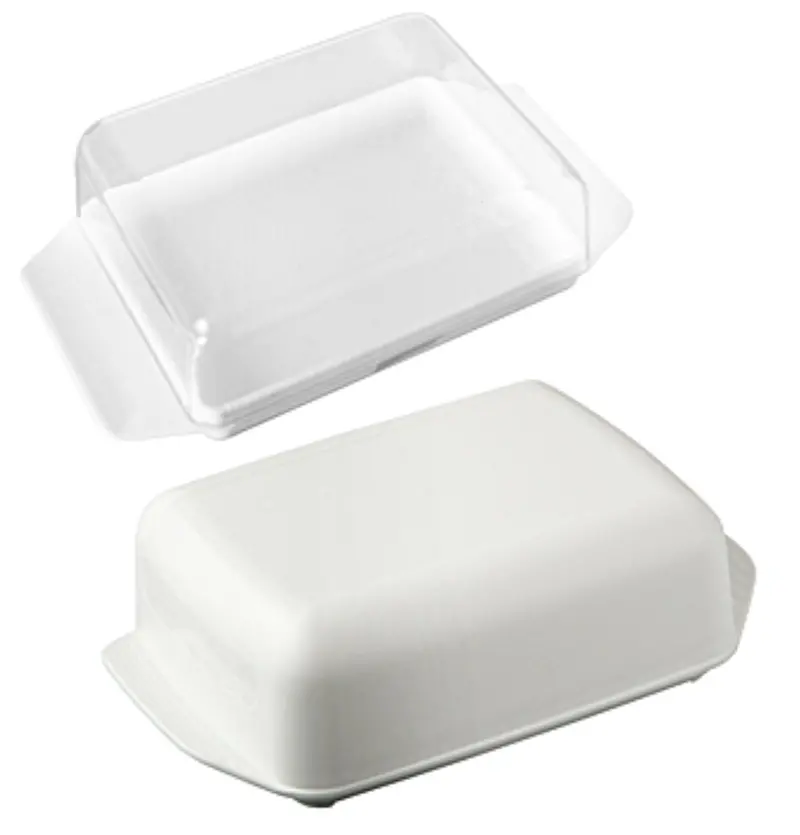Fackelmann Two-Compartment Butter Storage Box – Airtight Freshness Keeper 1